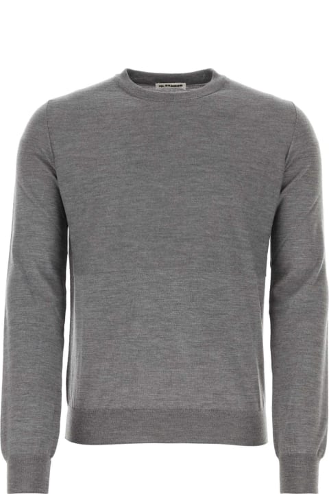Jil Sander Sweaters for Men Jil Sander Grey Wool Sweater