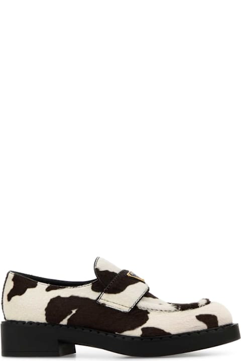 Prada Printed Calf Hair Loafers