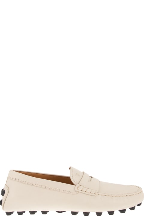 Flat Shoes for Women Tod's Ivory 'gommino' Loafer
