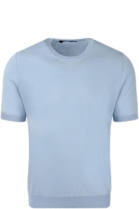 Tagliatore for Men Tagliatore Short-sleeved Knitted T-shirt