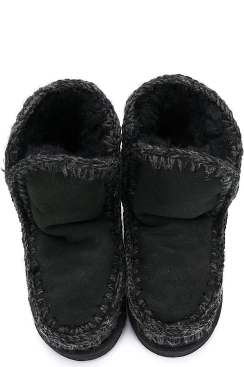 Mou Shoes for Girls Mou Black Boots Girl