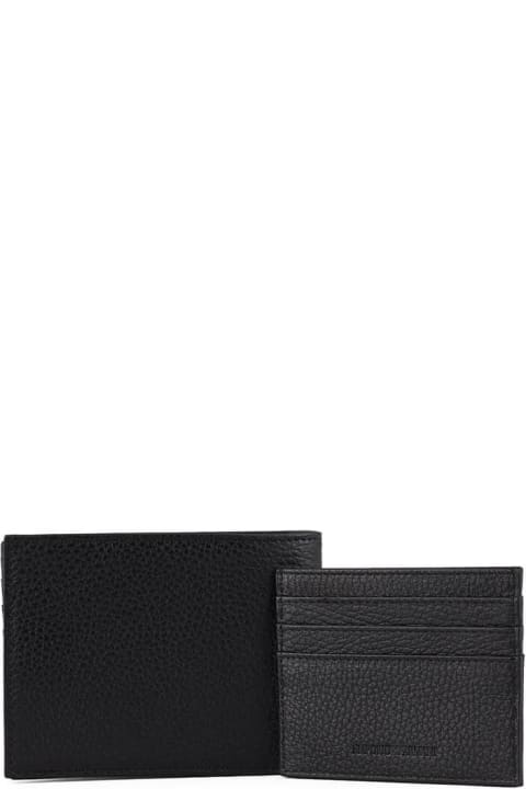 Fashion for Men Emporio Armani Emporio Armani Black Wallet+card Holder Set