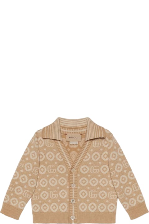 Fashion for Baby Boys Gucci Gucci Kids Sweaters Beige