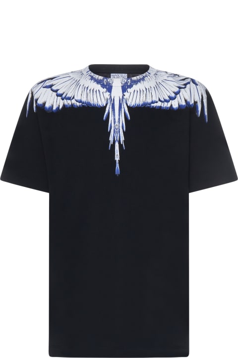 Marcelo Burlon Topwear for Men Marcelo Burlon Black 'icon Wings' T-shirt