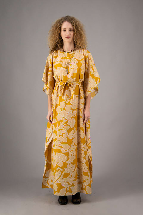 Amotea Dresses for Women Amotea Cecilia Flowered Ochre