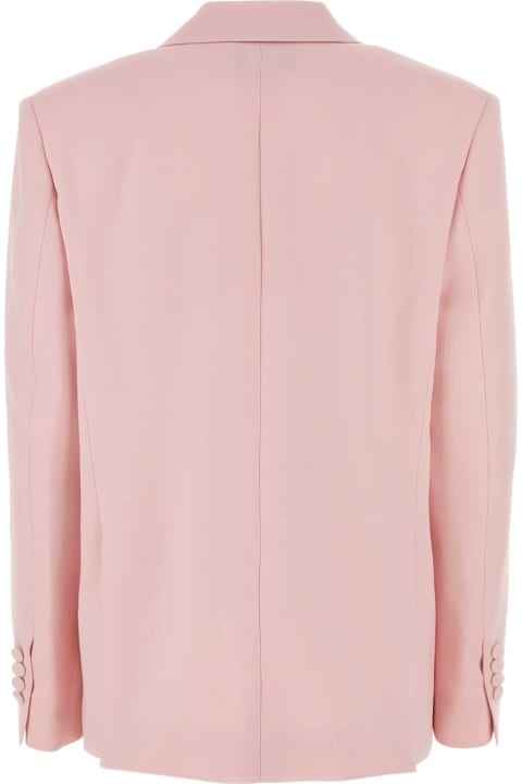 The Andamane Coats & Jackets for Women The Andamane Pink Crepe Pixie Blazer