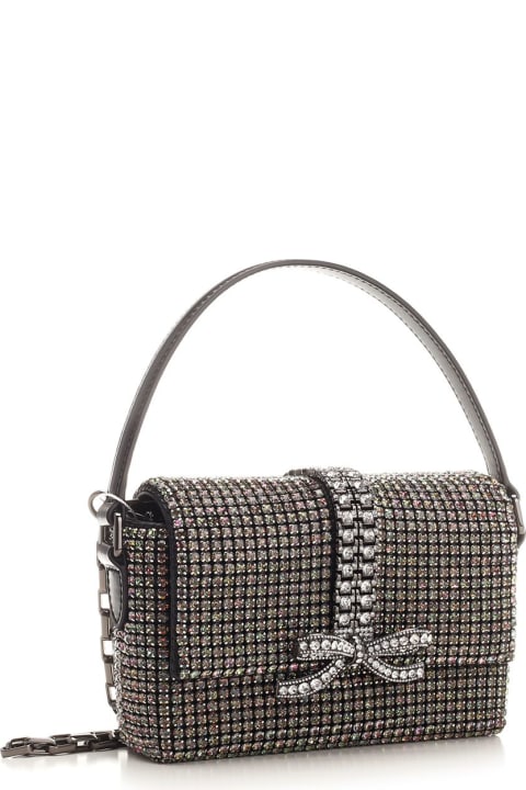 self-portrait for Women self-portrait Rhinestones Embellished Bow Bag