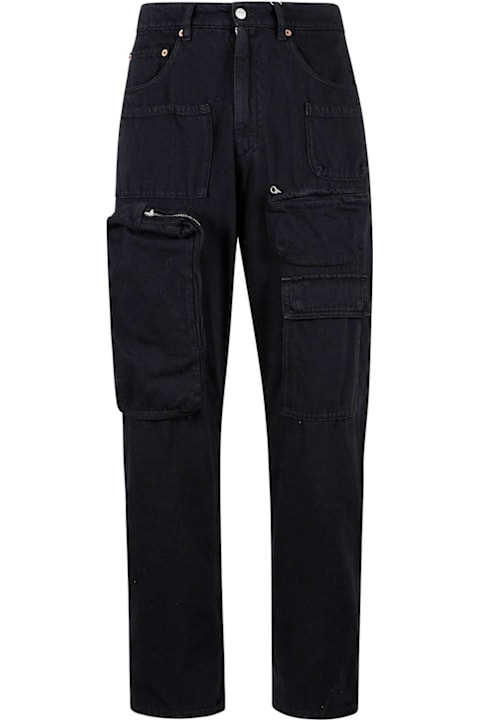 MM6 Maison Margiela Jeans for Men MM6 Maison Margiela Logo Patch Straight-leg Jeans