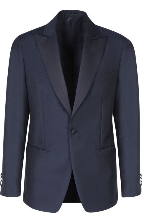 Suits for Men Lardini Single-breasted Blue Smoking