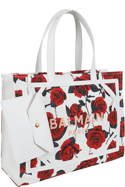 Fashion for Women Balmain B-army Shopper Medium-canvas,rose Pr&log