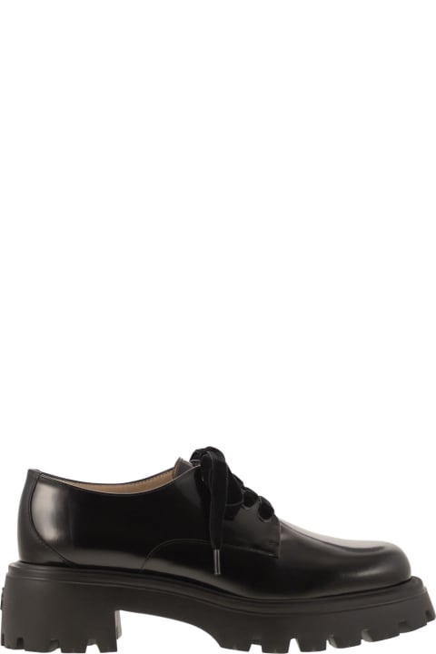 Laced Shoes for Women Stuart Weitzman Emerson Derby Black