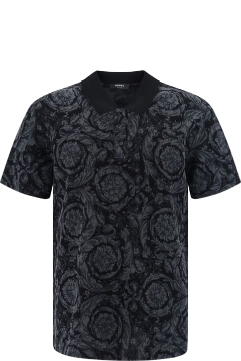 Topwear for Men Versace Slim Fit Polo Shirt