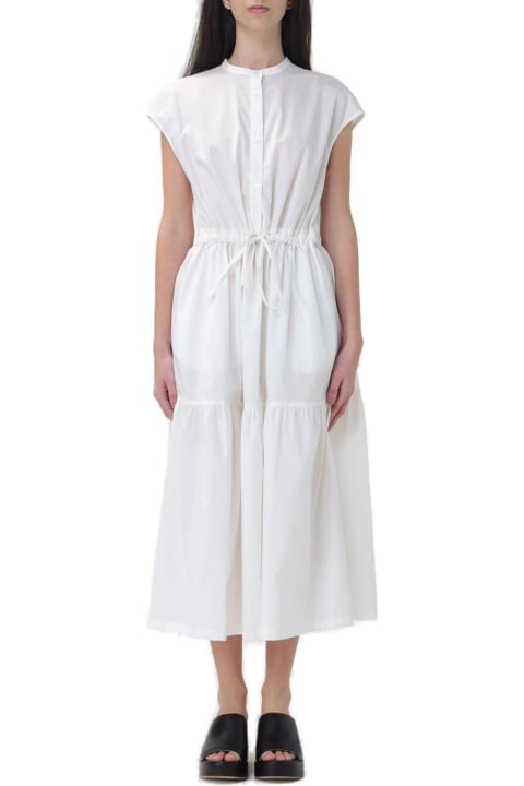 Woolrich for Women Woolrich Button Detailed Drawstring-waist Ruched Dress