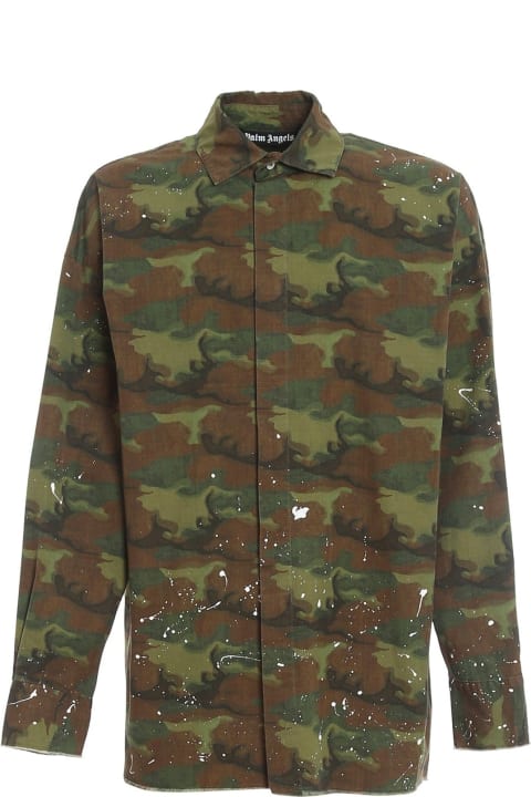 Palm Angels for Men Palm Angels Camouflage Print Shirt