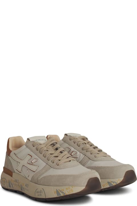 Premiata for Men Premiata 'mick' White Suede Blend Sneakers