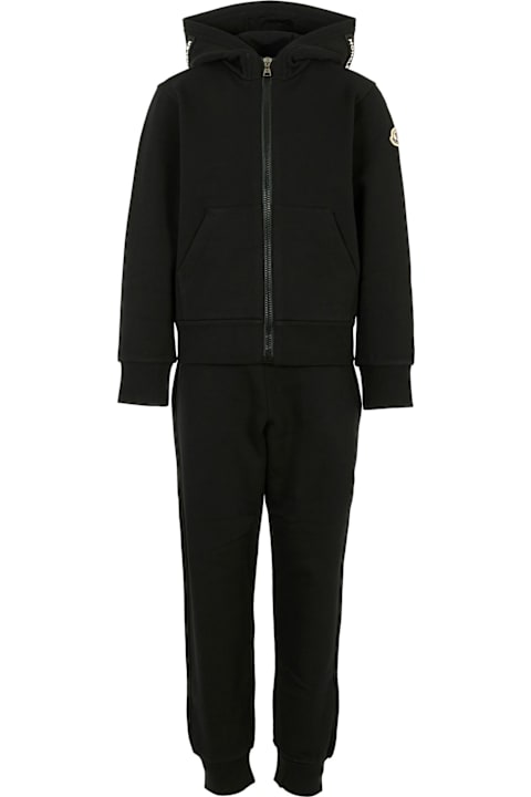 Homeware Moncler Black Suit For Boy With Logo