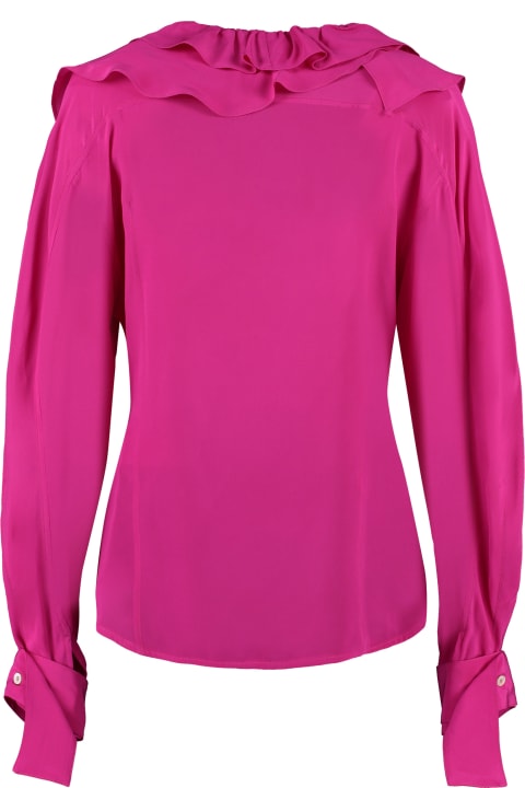 Homeware Victoria Beckham Ruffled Silk Blouse