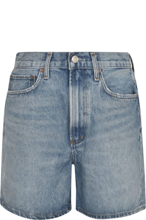 ウィメンズ AGOLDEのパンツ＆ショーツ AGOLDE Buttoned Denim Shorts