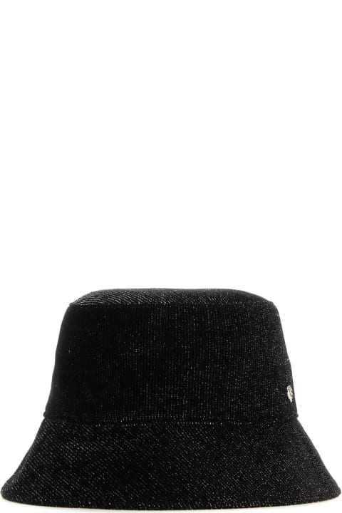 Helen Kaminski for Women Helen Kaminski Black Velvet Florenze Bucket Hat