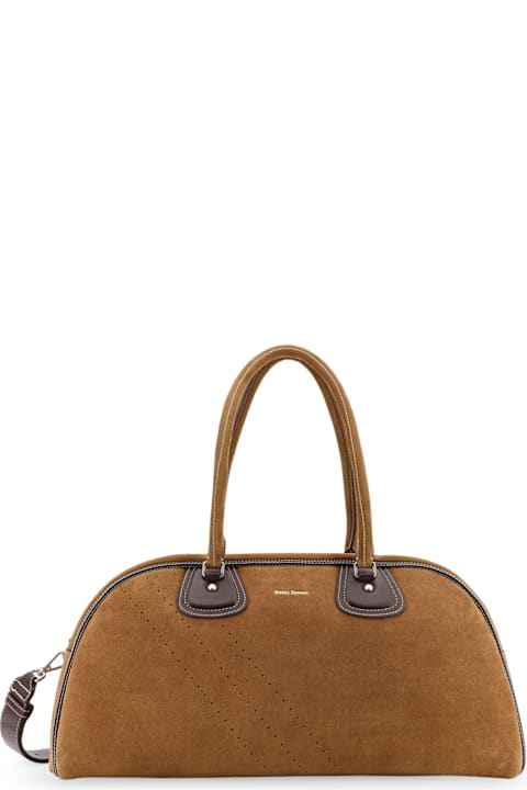Adidas Originals by Wales Bonner for Men Adidas Originals by Wales Bonner Suede Travel Bag With Leather Details