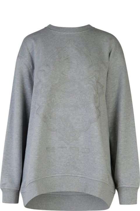 Etro for Women Etro Grey Cotton Sweatshirt