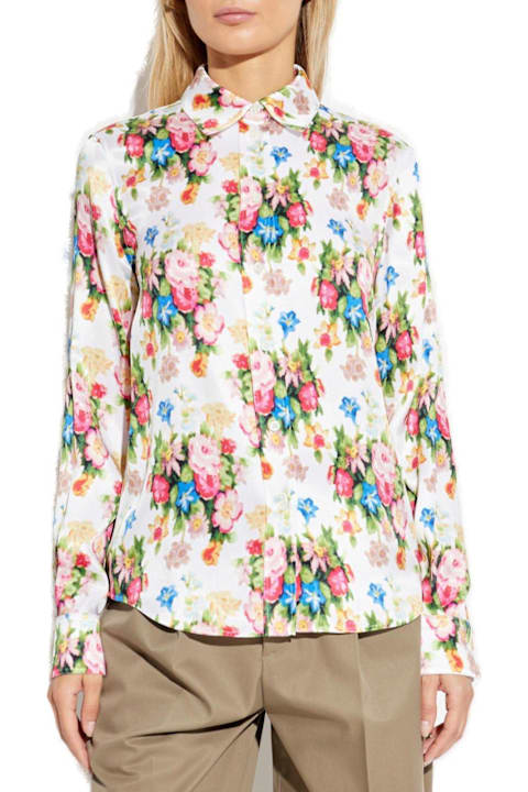 Loewe for Women Loewe Floral-printed Button-up Shirt