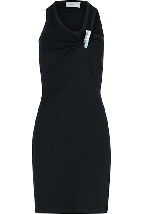 Coperni for Women Coperni 'clip' Black Cotton Dress