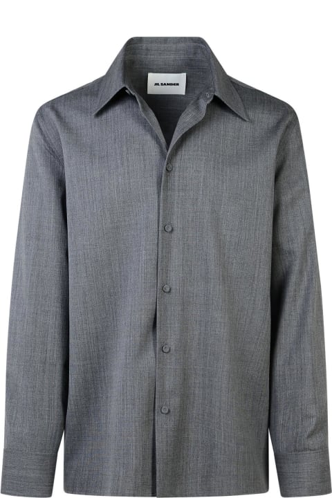 Jil Sander for Men Jil Sander Grey Wool Shirt
