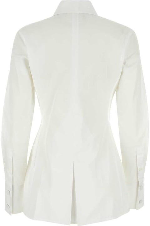 Givenchy Women Givenchy Pleated Effect Poplin Shirt