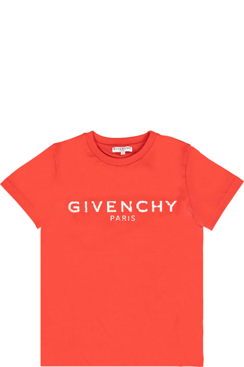 Givenchyのガールズ Givenchy Cotton T-shirt With Logo