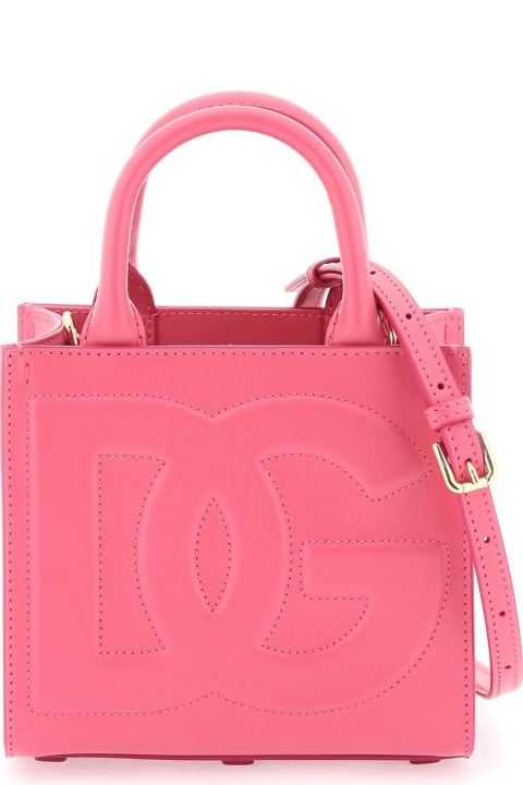 Dolce & Gabbana Totes for Women Dolce & Gabbana Logo Perforated Tote
