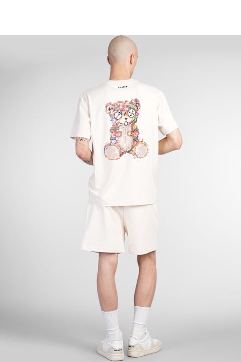 Barrow ملابس علوية لـ القسم الرجالي Barrow T-shirt In Beige Cotton