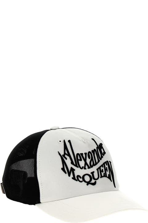Alexander McQueen Accessories for Men Alexander McQueen 'warped Logo' Baseball Cap