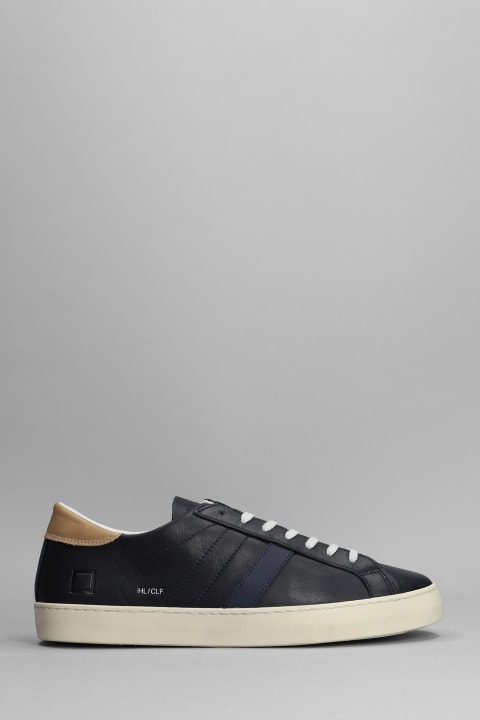Hill Low Sneakers In Blue Leather