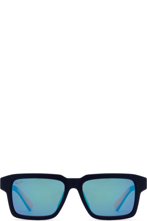 Maui Jim Eyewear for Men Maui Jim Mj635 Matte Dark Blue Sunglasses