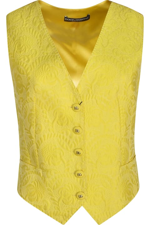 ウィメンズ Dolce & Gabbanaのコート＆ジャケット Dolce & Gabbana V-neck Vest