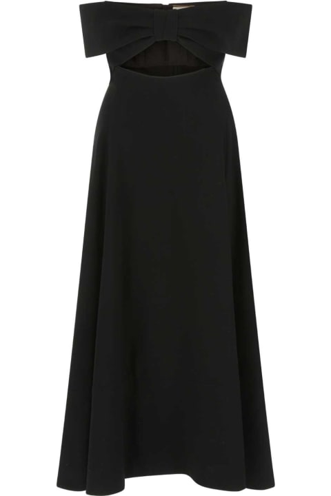ウィメンズ新着アイテム Saint Laurent Black Crepe Dress