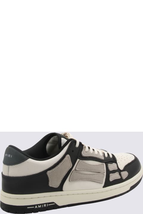 AMIRI for Men AMIRI Black Alabaster Leather Skel Sneakers