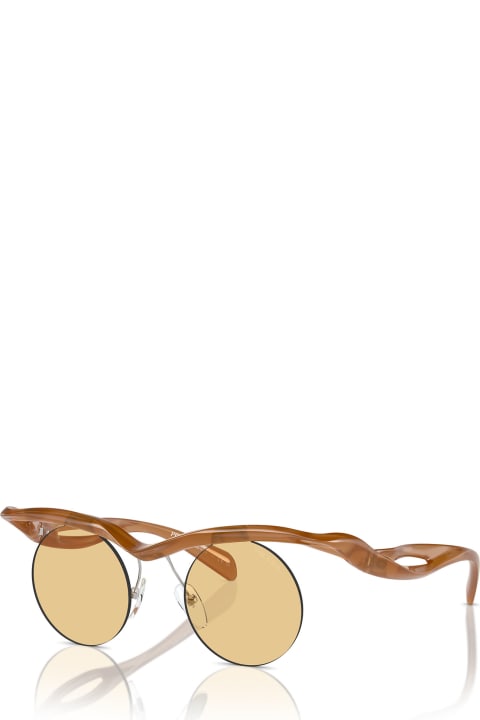 Prada Eyewear Eyewear for Women Prada Eyewear Pr A24s Opal Cognac Sunglasses
