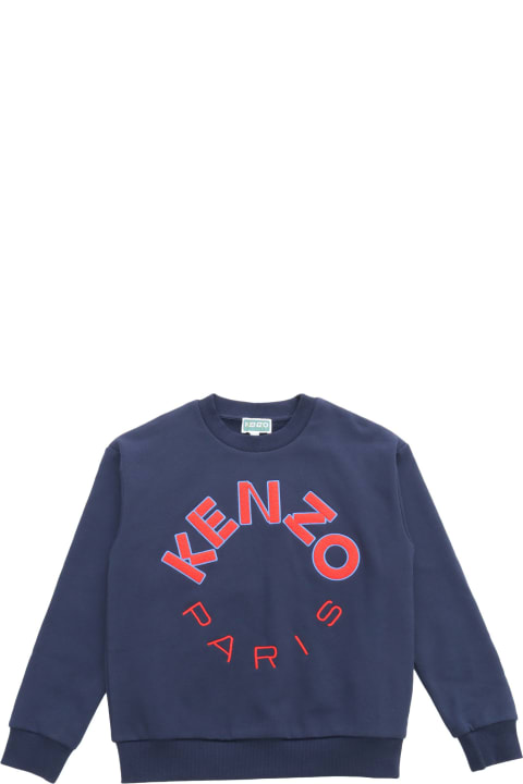 ガールズ Kenzo Kidsのニットウェア＆スウェットシャツ Kenzo Kids Blue Sweatshirt