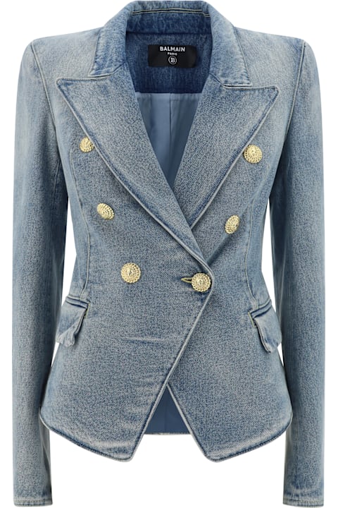 Balmain Coats & Jackets for Women Balmain Denim Jacket