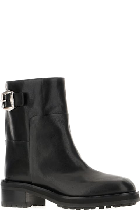 Jimmy Choo Shoes for Women Jimmy Choo Black Leather Brooklyn Ankle Boots