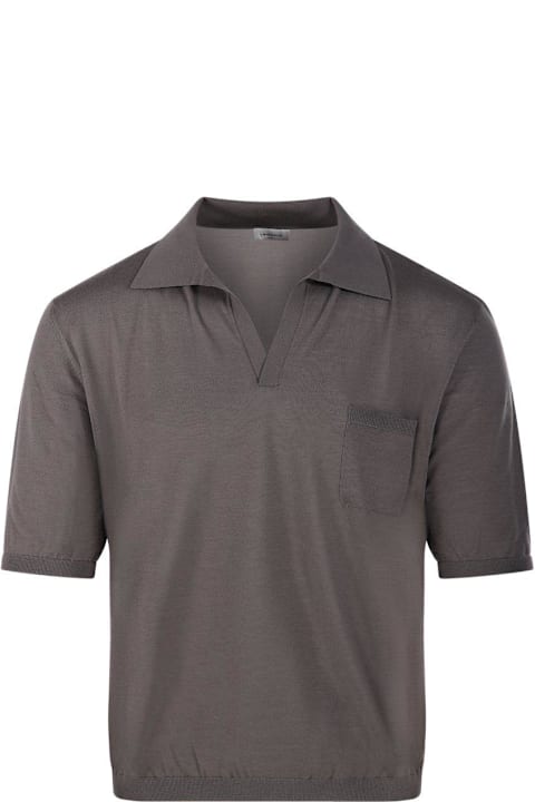 Saint Laurent Shirts for Men Saint Laurent V-neck Short-sleeved Polo Shirt