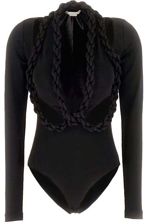 Stella McCartney Underwear & Nightwear for Women Stella McCartney Black Stretch Viscose Bodysuit