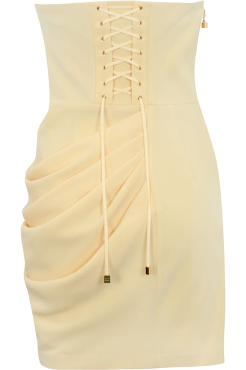 Homeware Elisabetta Franchi Crepe Dress With Macro Bow