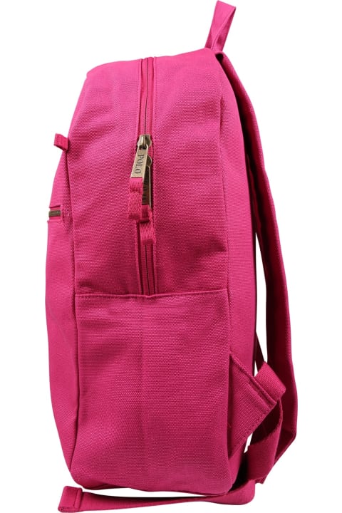 Fashion for Kids Ralph Lauren Fuchsia Backpack For Girs With Logo