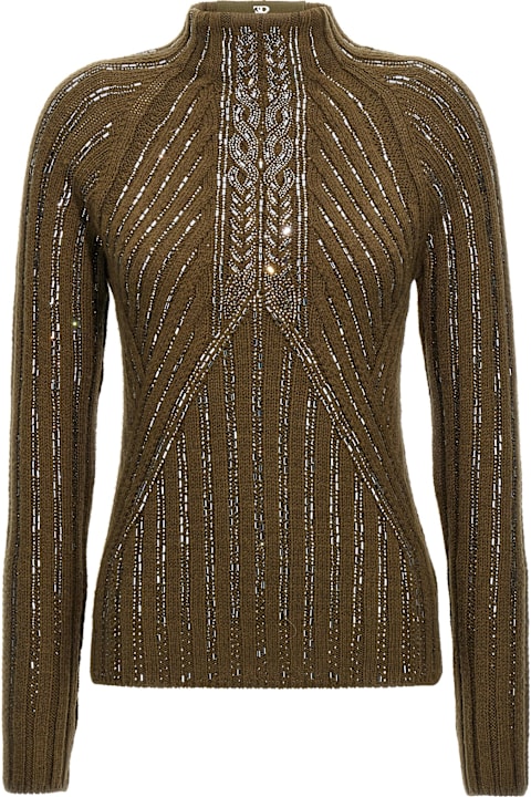 Ermanno Scervino Sweaters for Women Ermanno Scervino Rhinestone Sweater