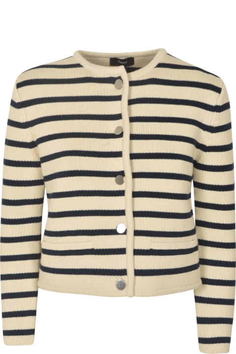 Theory Clothing for Women Theory Stripe Cardigan