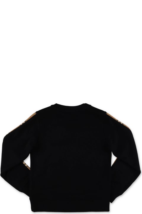 Burberry Sweaters & Sweatshirts for Boys Burberry Burberry Felpa Nera In Cotone Bambino