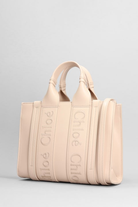 Chloé Totes for Women Chloé Woody Leather Shopping Bag